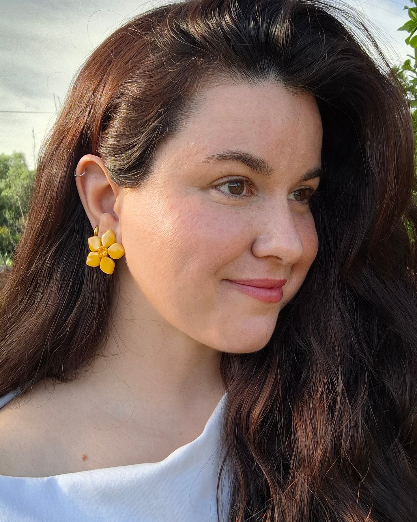 SPRING - Pendientes Flor mostaza