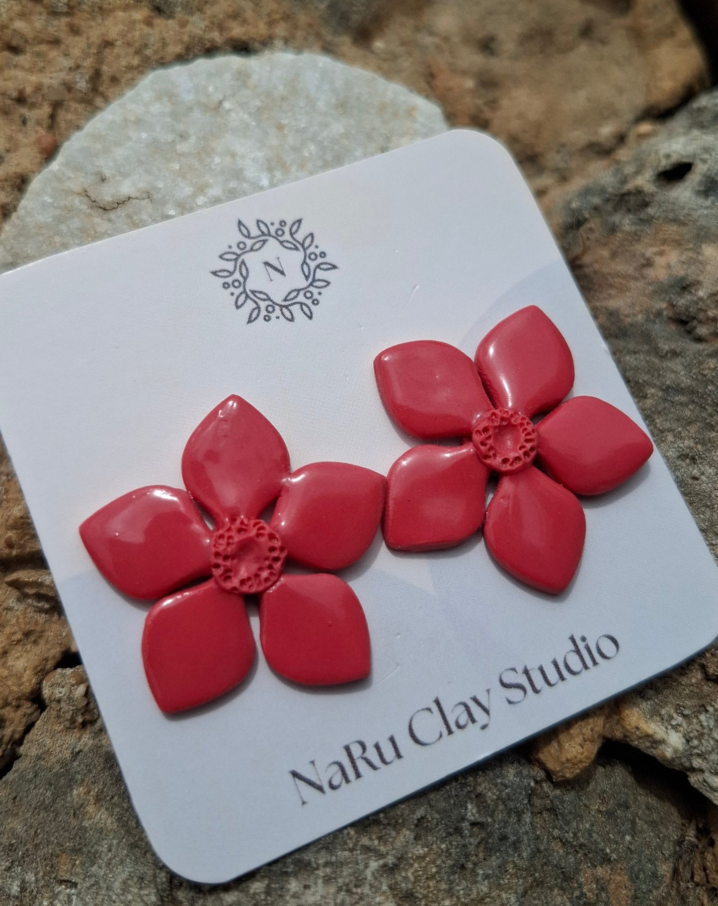 SPRING - Pendientes Flor coral